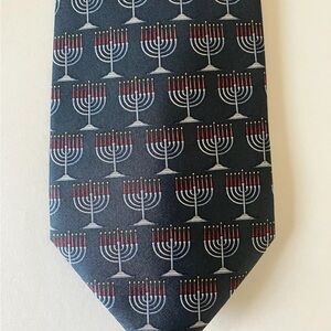 Men's‎ Menorah Patterned Tie